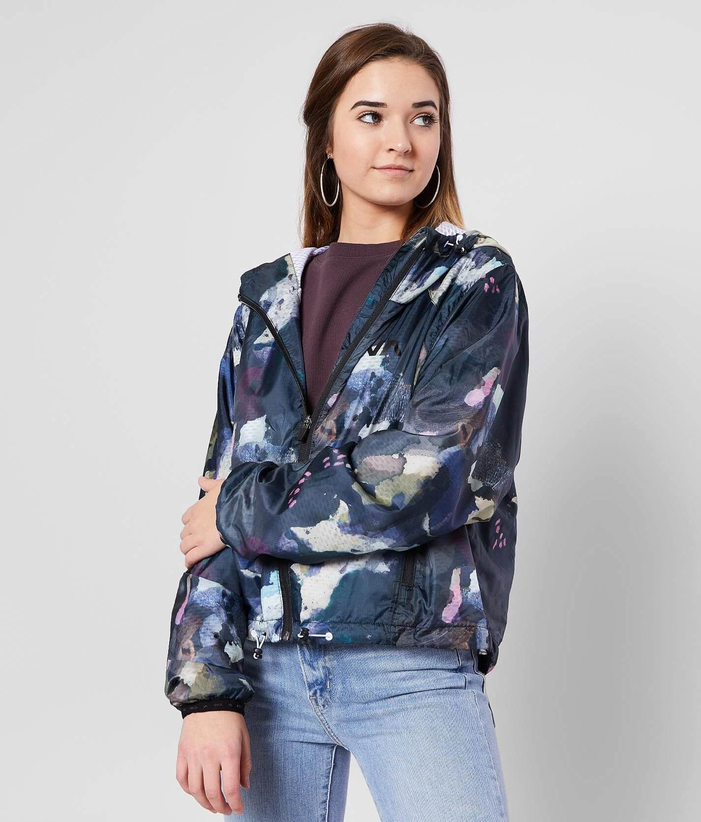 RVCA Watercolor Ripstop Windbreaker Jacket - Women's Coats/Jackets