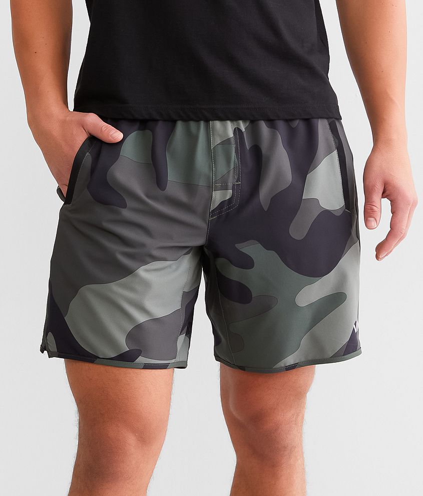 Lululemon Men's Gray Camouflage Camo Activewear Short Sleeve T