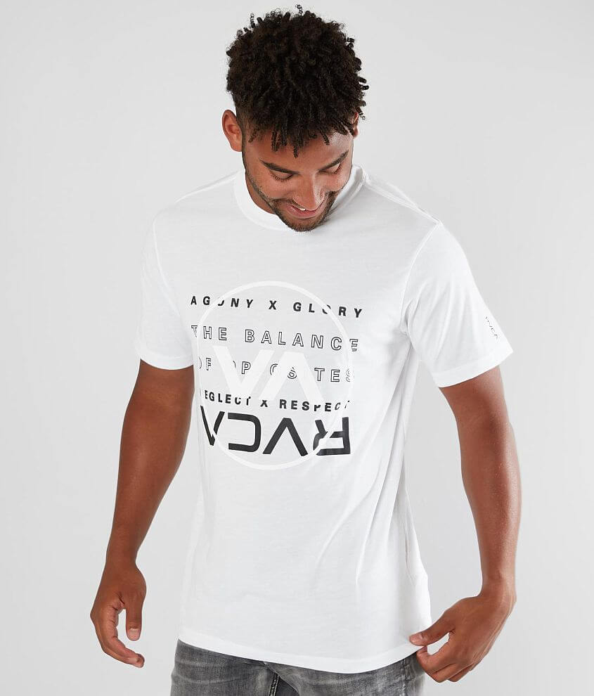RVCA Brand Over Balance Sport T-Shirt front view