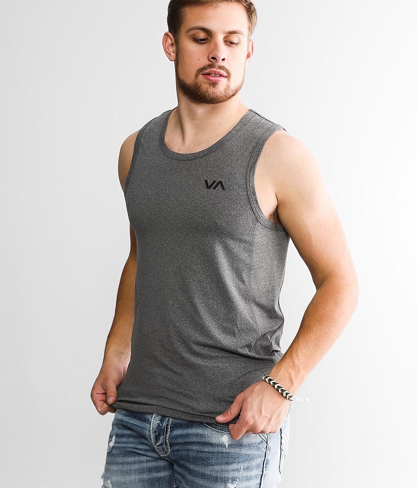 Momentum Tank in Heather Gray, Men's Performance Tank Top, Myles Apparel