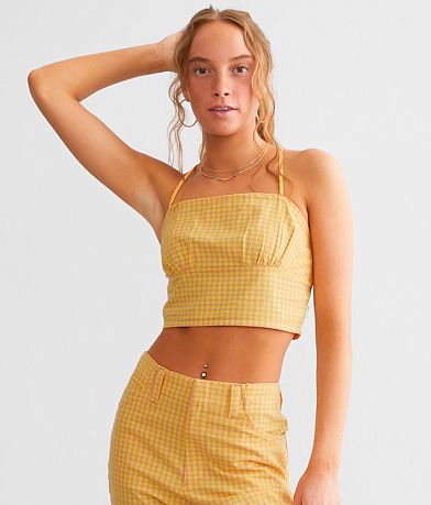 RVCA Brightside Cropped Tank Top front view