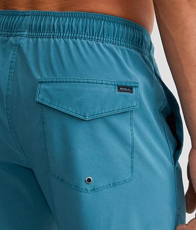 RVCA Pigment Stretch Swim Trunks back pocket view