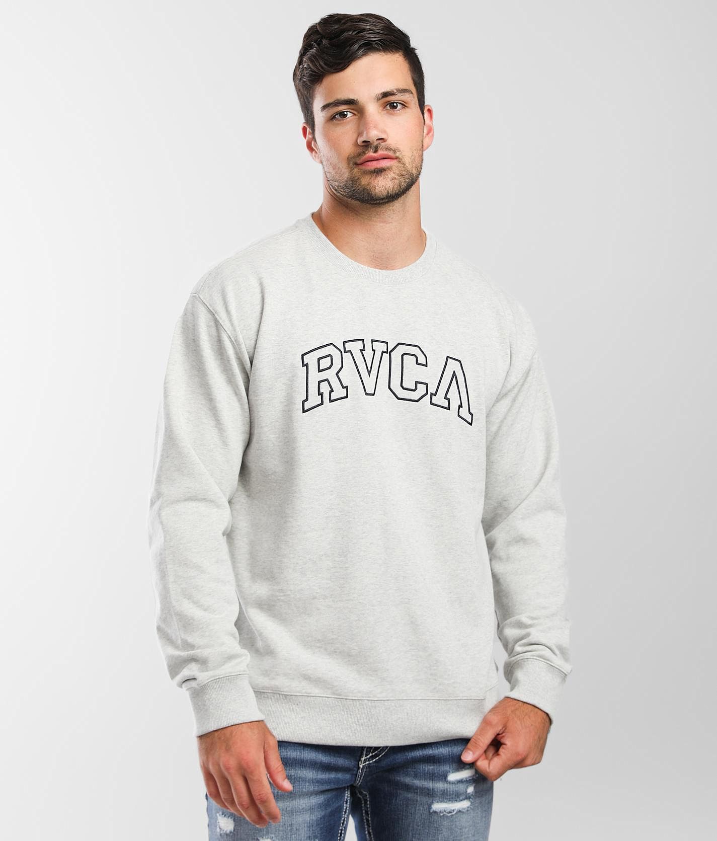 Rvca Mens Inverted Hex Logo Hoodie Sweatshirt 