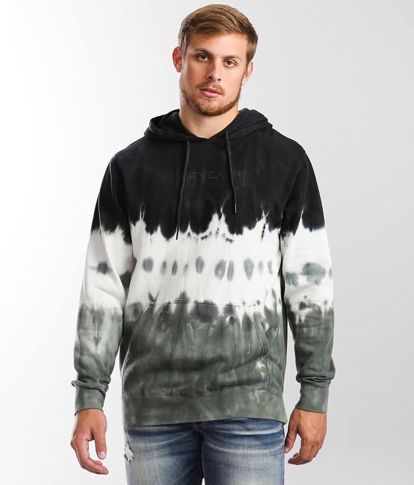 RVCA Totally Tie-Dye Hooded Sweatshirt - Men's Sweatshirts in Aloe