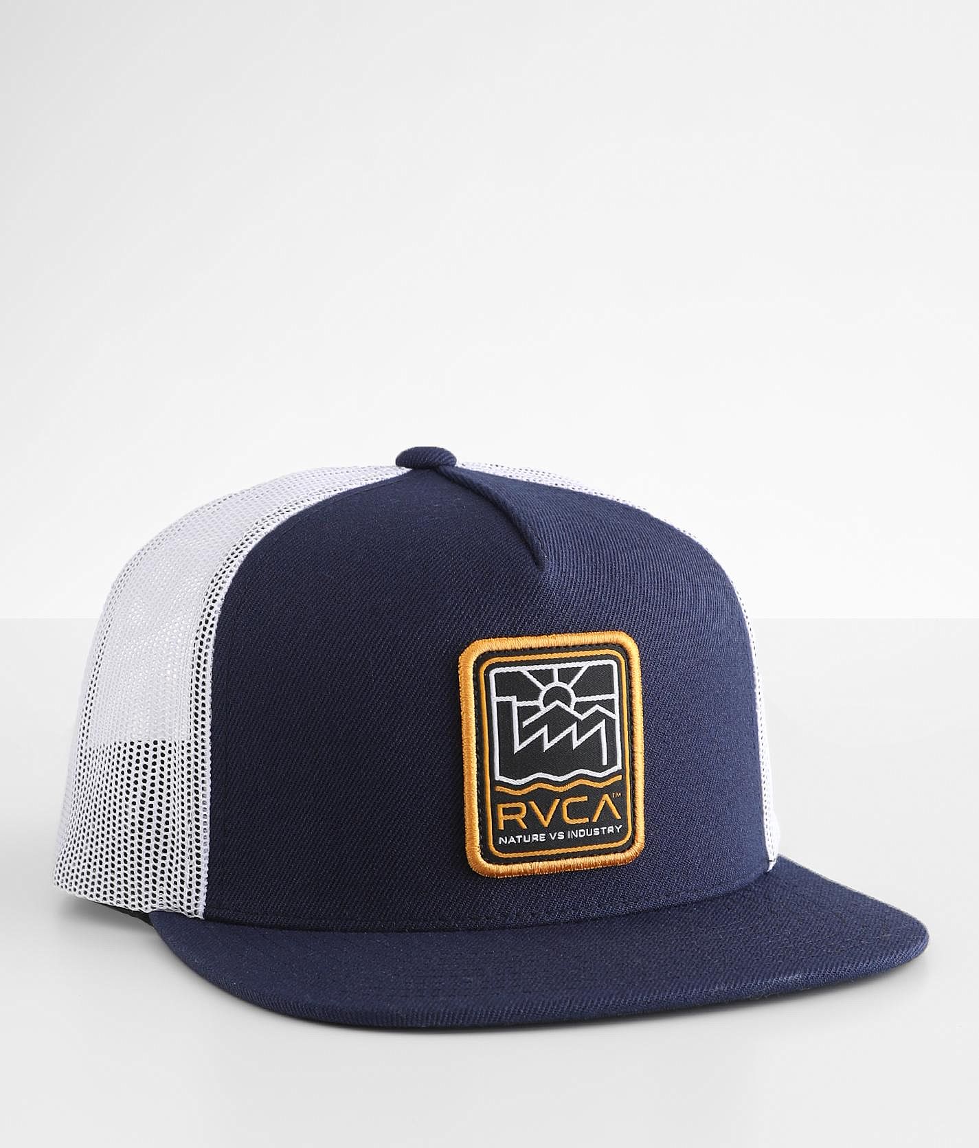 RVCA Gold State Trucker Hat - Men's Hats in Navy | Buckle