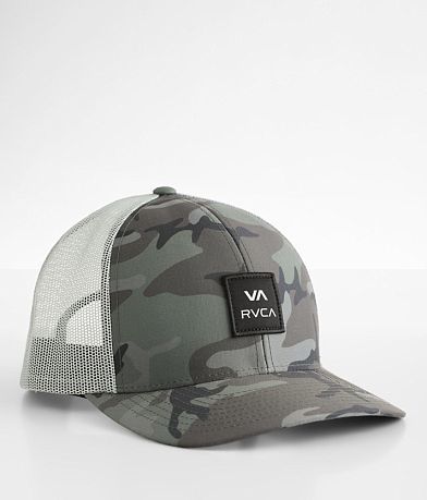 RVCA Fade Camo Trucker Hat front view