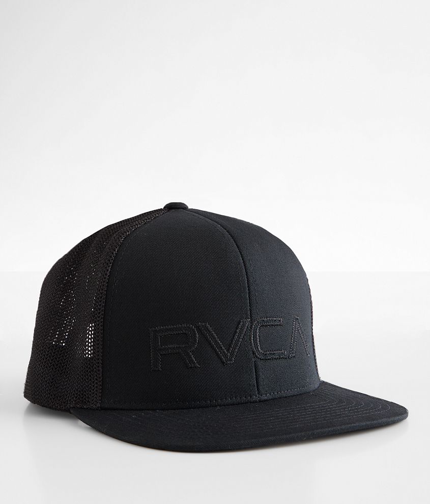 Men's RVCA Black/White Prime Trucker - Snapback Hat