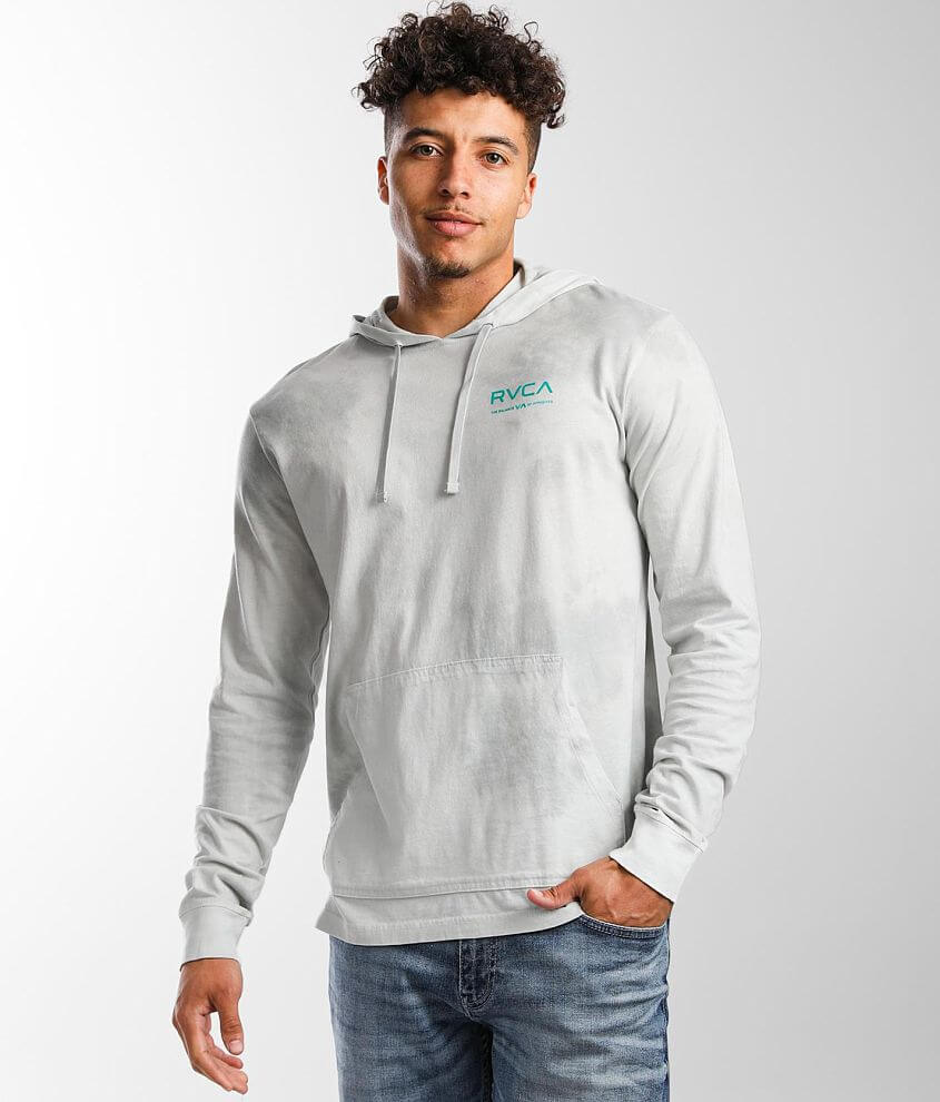 Rvca grey hot sale hoodie