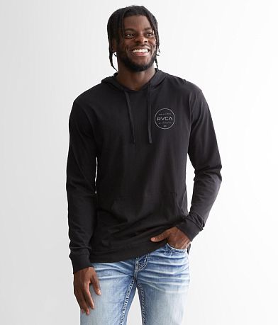 Black rvca hoodie hot sale