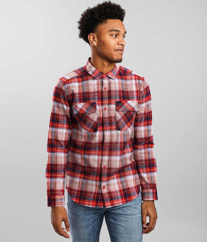 RVCA Emerson Flannel Shirt - Men's Shirts in Chilli | Buckle