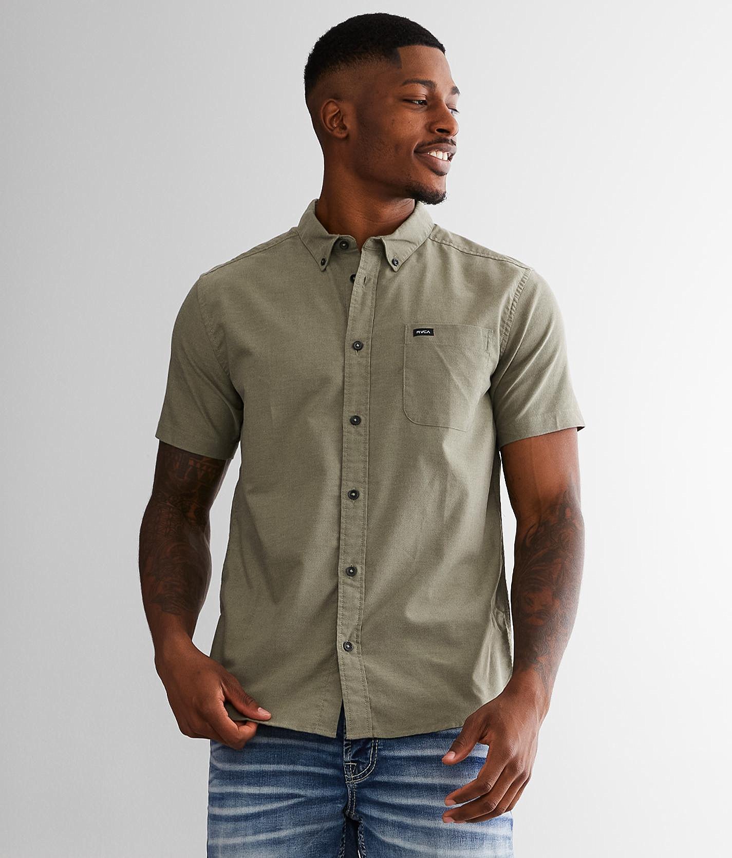 rvca men's that ll do oxford shirt