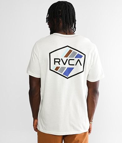 RVCA Stripe Hex T-Shirt BACK