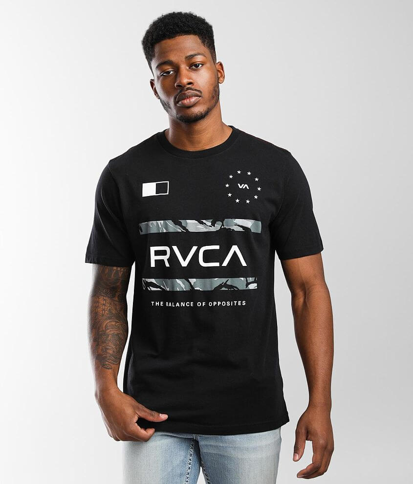 RVCA Jersey Mashup T-Shirt - Men's T-Shirts in Black