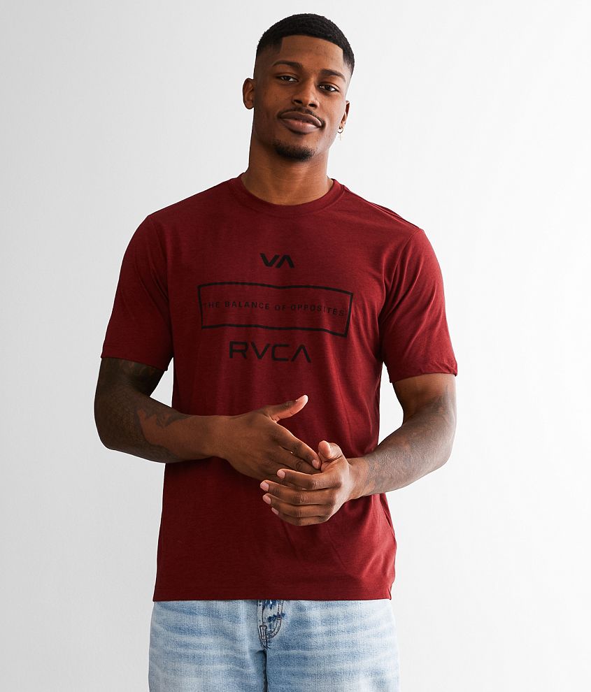 RVCA Brand Level Sport T-Shirt front view