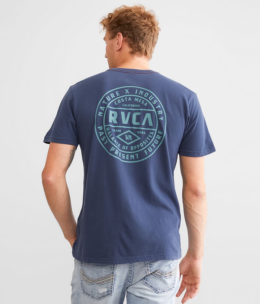 Rvca best sale blue shirt