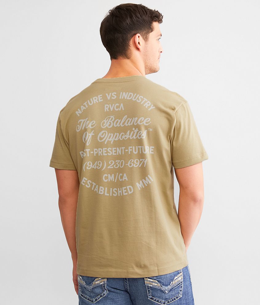 RVCA Balance Cafe T-Shirt - Men's T-Shirts in Khaki