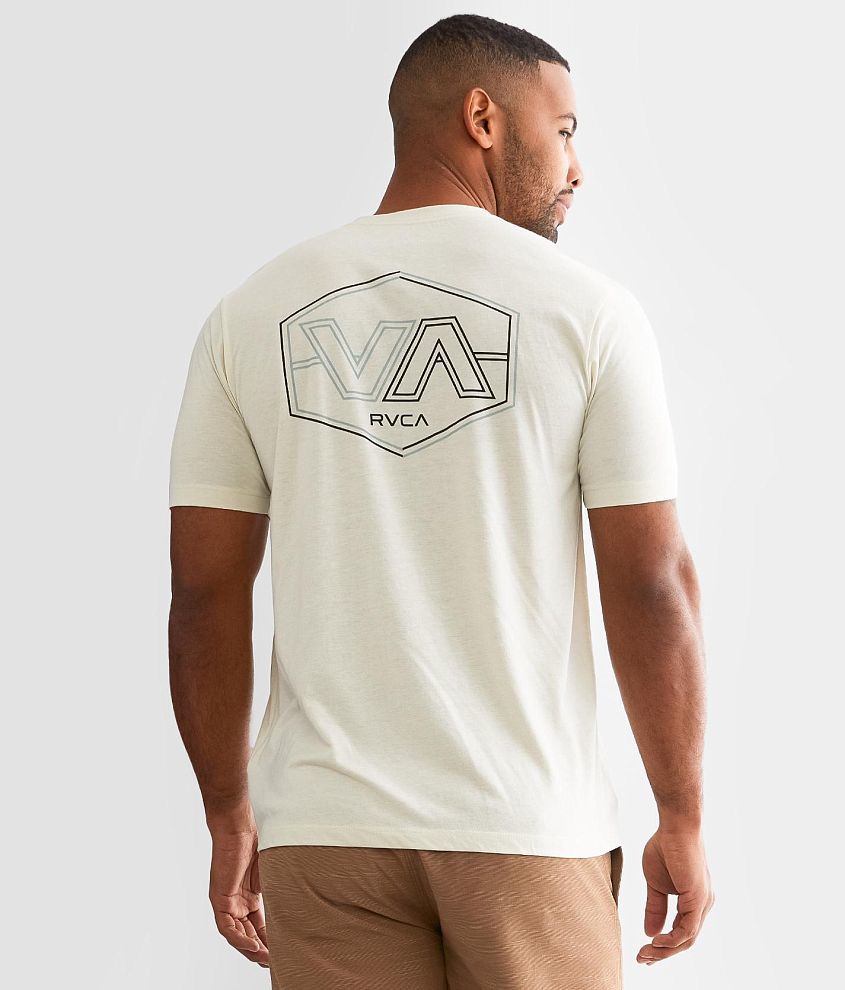 RVCA Big Versus Sport T-Shirt - Men's T-Shirts in Silver Bleach