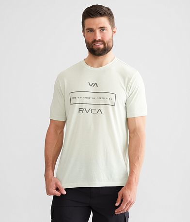 RVCA Brand Level Sport T-Shirt front view