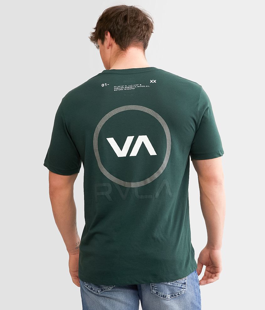RVCA Reflective Base Sport T-Shirt - Men's T-Shirts in Oil Green | Buckle