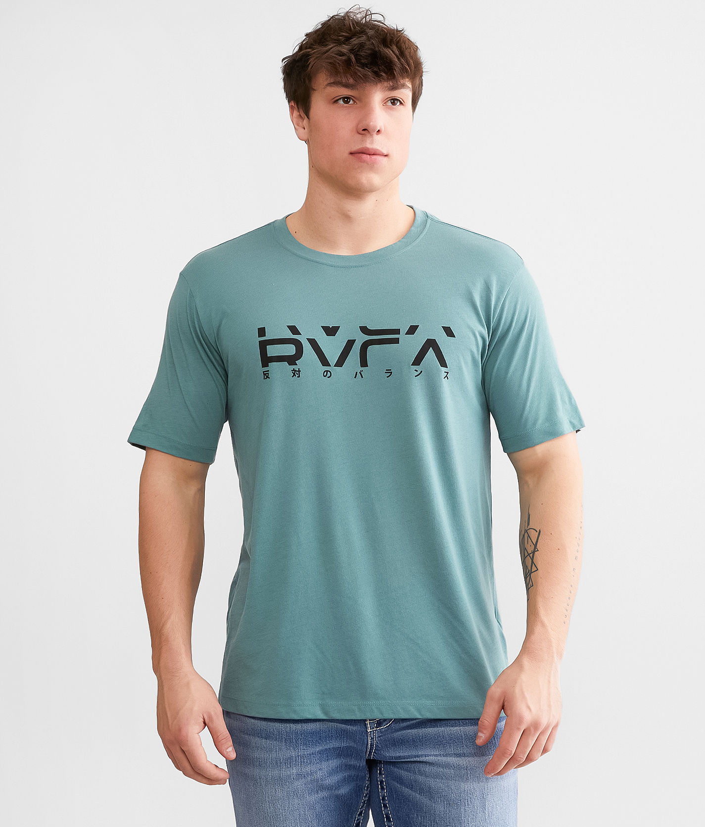 Tシャツ・カットソー SALE! RVCA'Streamaer'Pinstripe Woven Shirt Pismo Stripe Short Sleeve Tee - RVCA