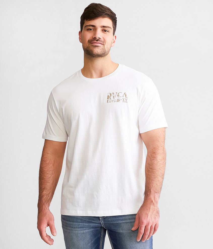 RVCA Rust T-Shirt front view