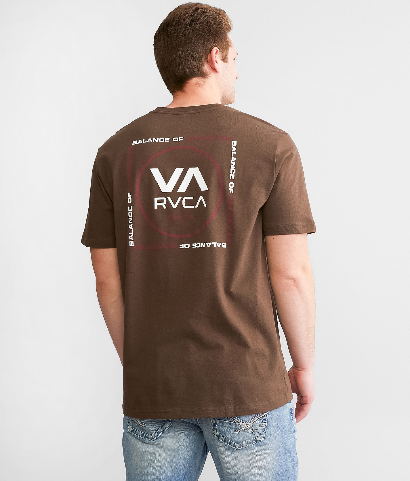 RVCA VA All The Way T-Shirt - Men's T-Shirts in Chocolate