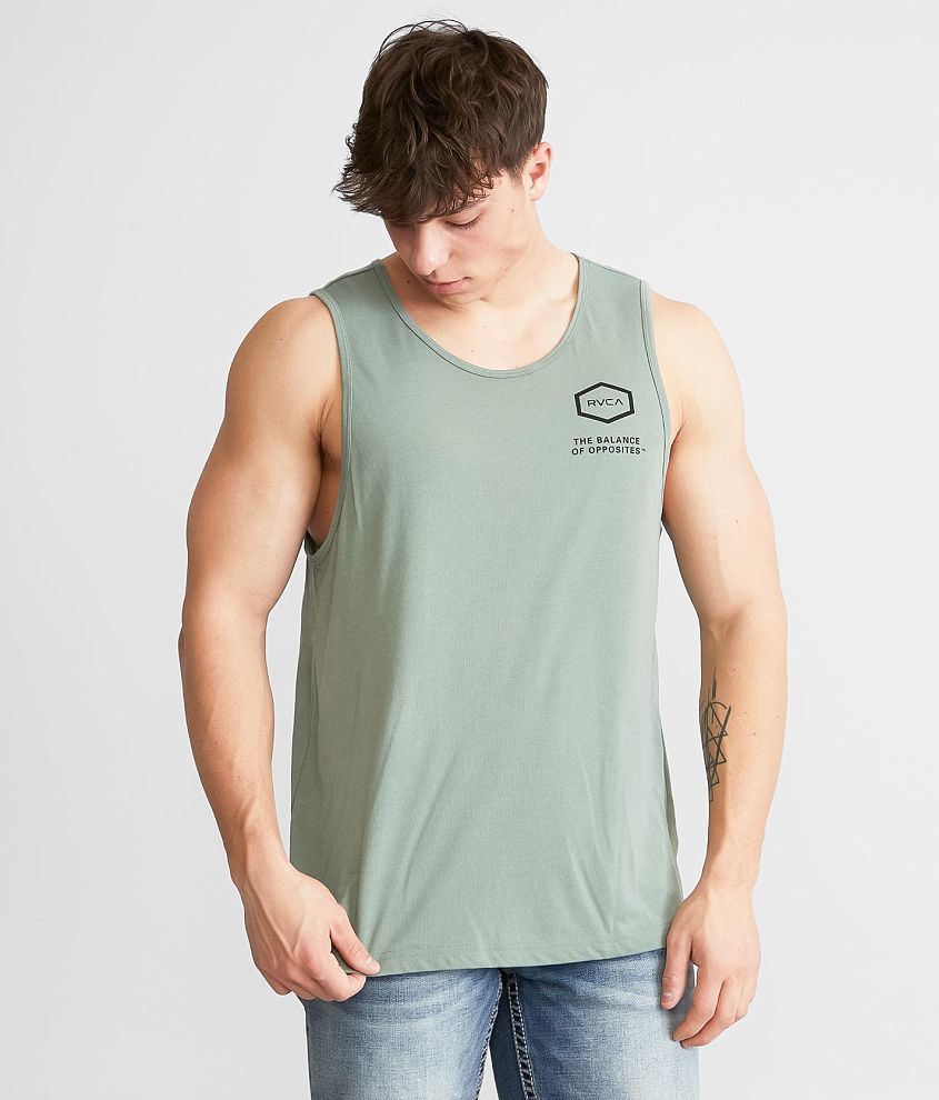 RVCA Hex Shell Sport Tank Top front view