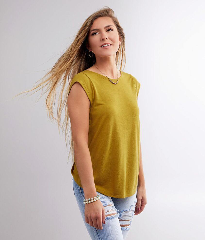 RVCA Surplice Cowl Back Top front view
