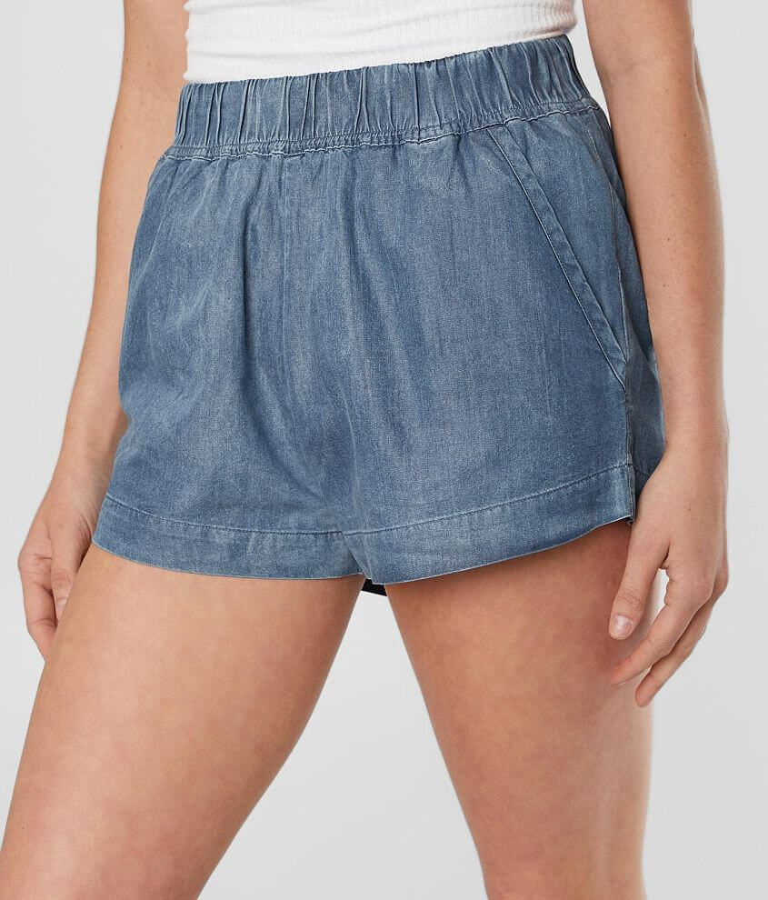 RVCA Railing High Rise Woven Short front view
