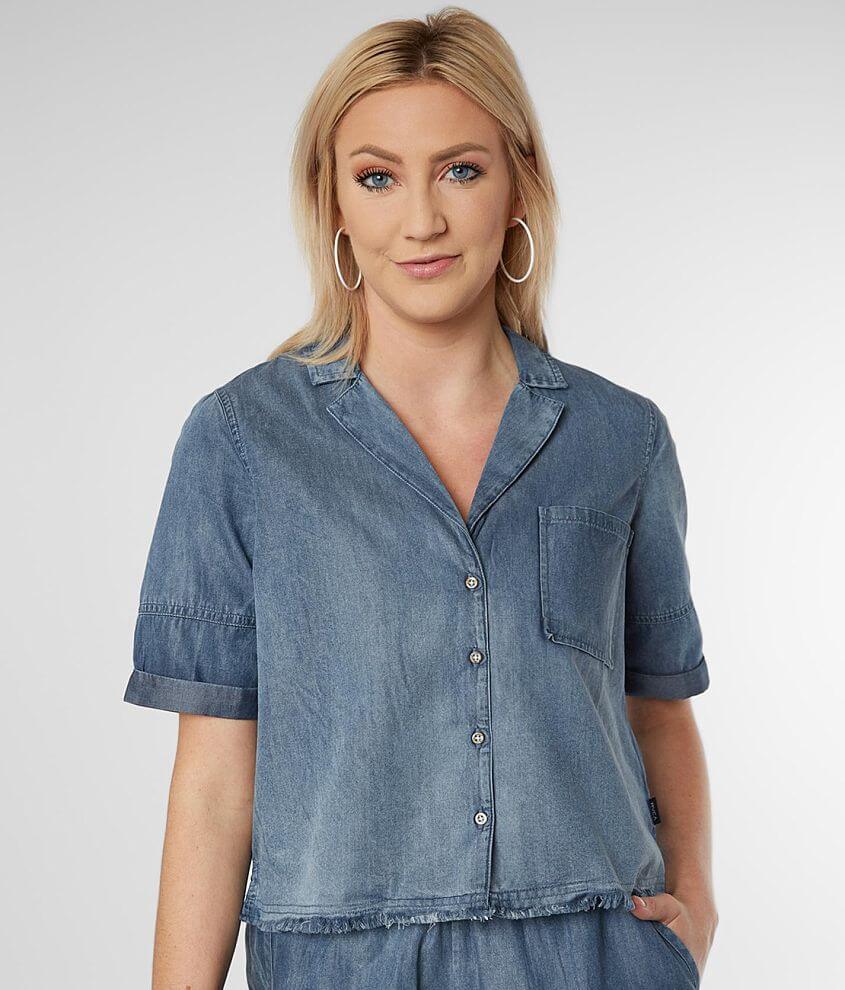RVCA Inner Thoughts Denim Shirt front view