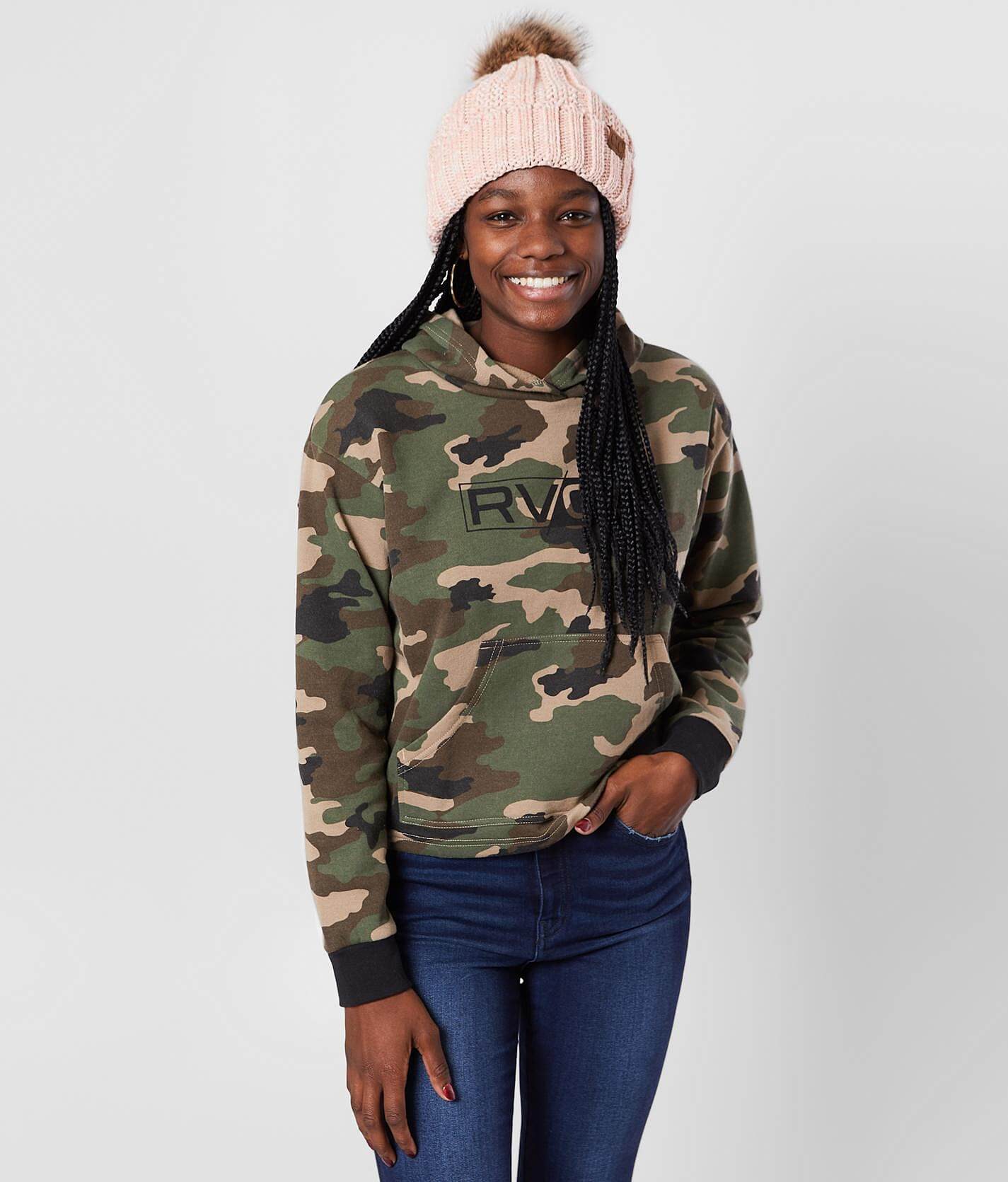 rvca camo hoodie