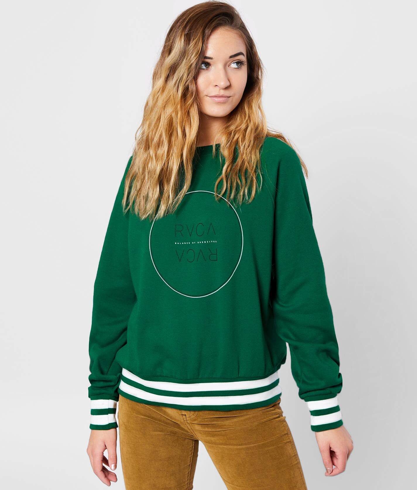 rvca green hoodie
