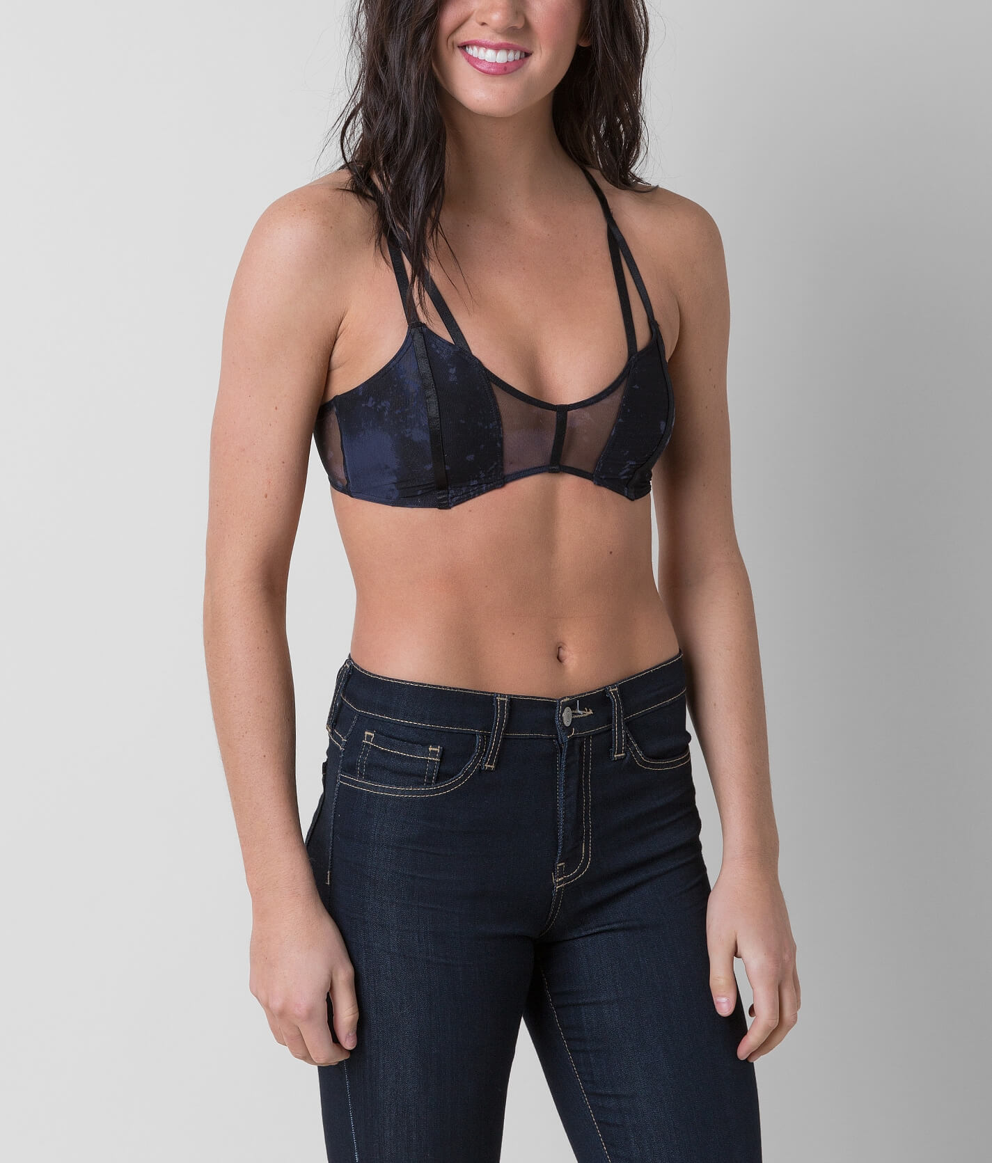 black buckle bralet