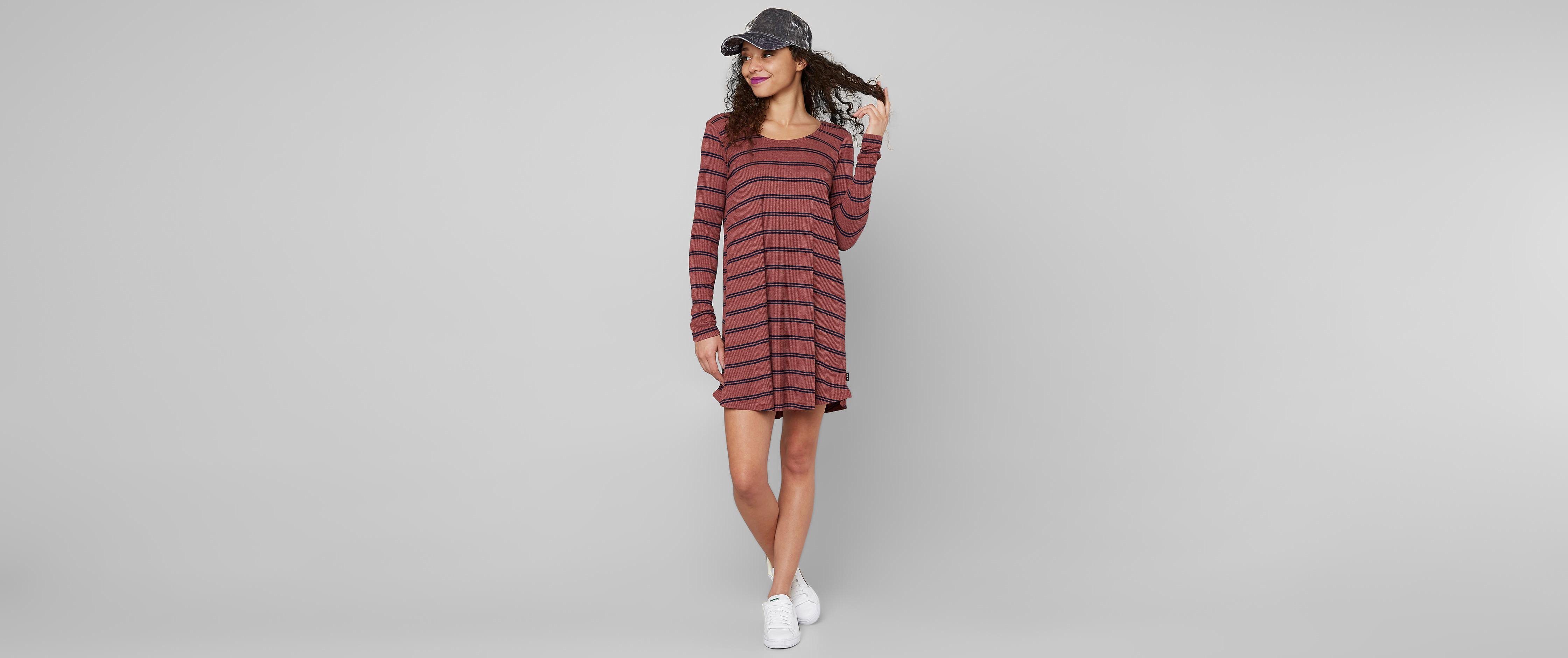 Rvca Time Table Dress Women S Dresses In Burnt Sienna Buckle