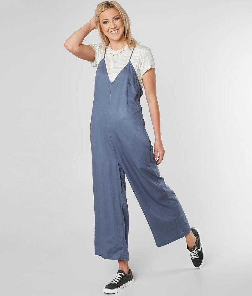 Woven Crop Length Jumpsuit