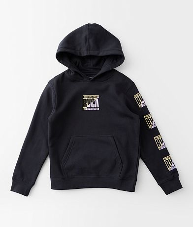 RVCA Boy's Yukon Quarter Zip Pullover Hoodie