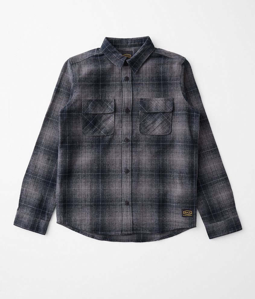 Boys - RVCA Dayshift Flannel Shirt front view