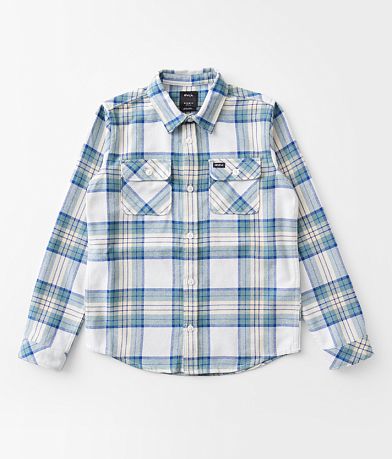 RVCA Boys - That'll Work Flannel Shirt front view