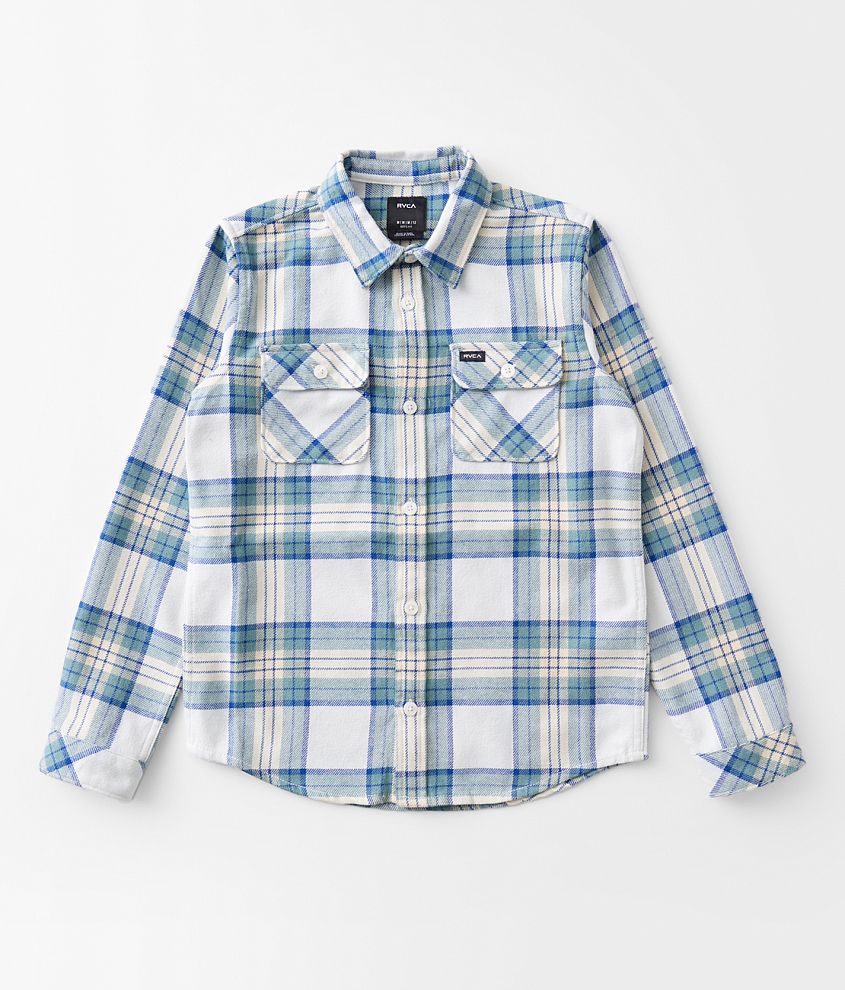 Boys - RVCA That'll Work Flannel Shirt front view