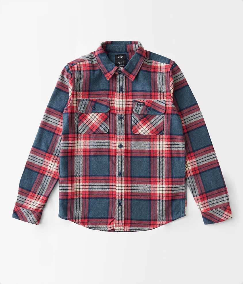 Boys - RVCA That'll Work Flannel Shirt front view