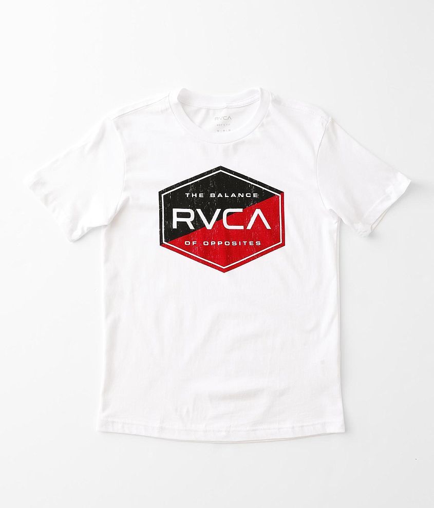 Boys - RVCA Split Hex T-Shirt front view