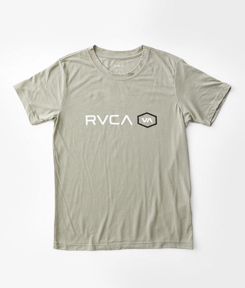 Boys - RVCA Air Hex Sport T-Shirt - Boy's T-Shirts in Vetiver | Buckle