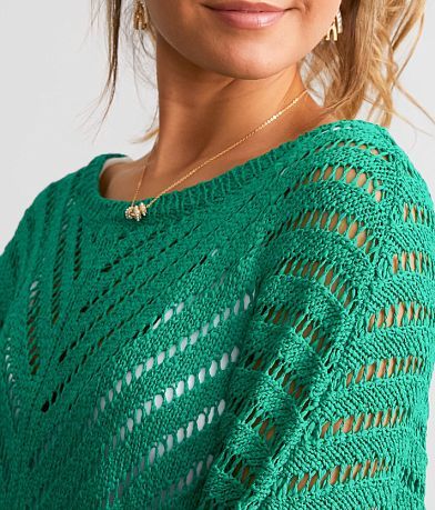 Sadie &amp; Sage Open Weave Boxy Sweater MISC_DETAIL_1