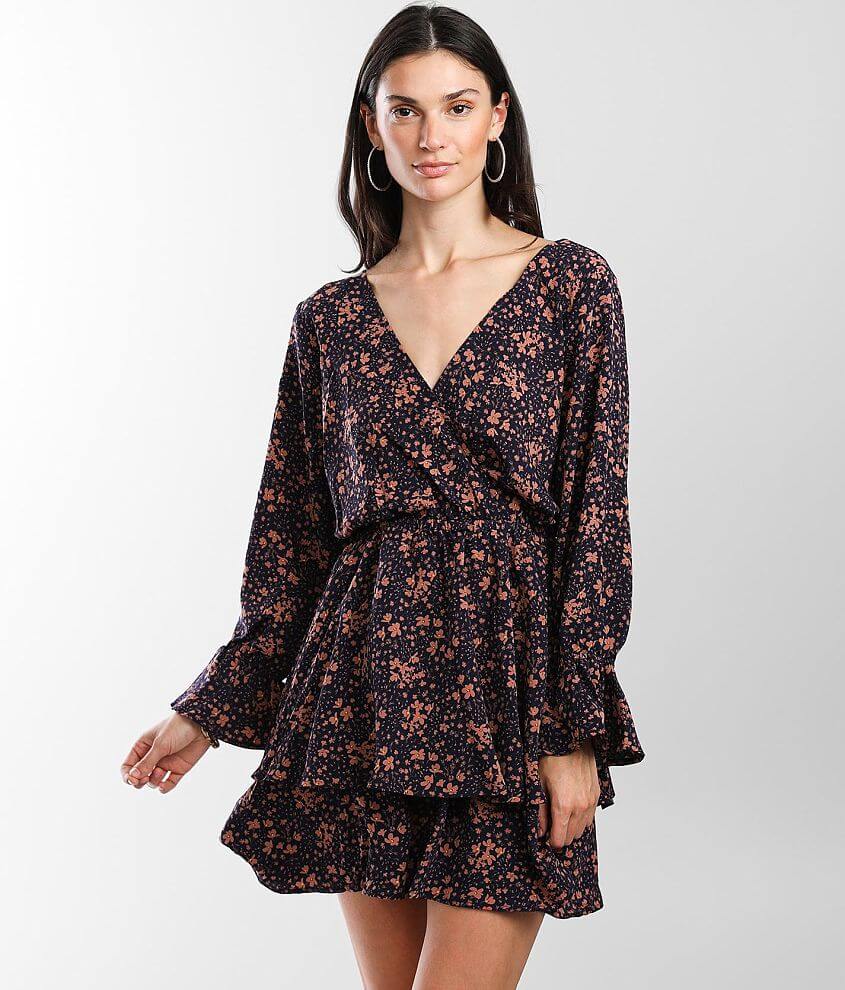 dusty sage floral dress