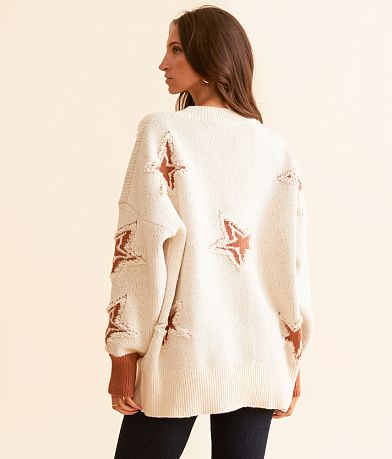 Sadie &amp; Sage Star Cardigan Sweater BACK
