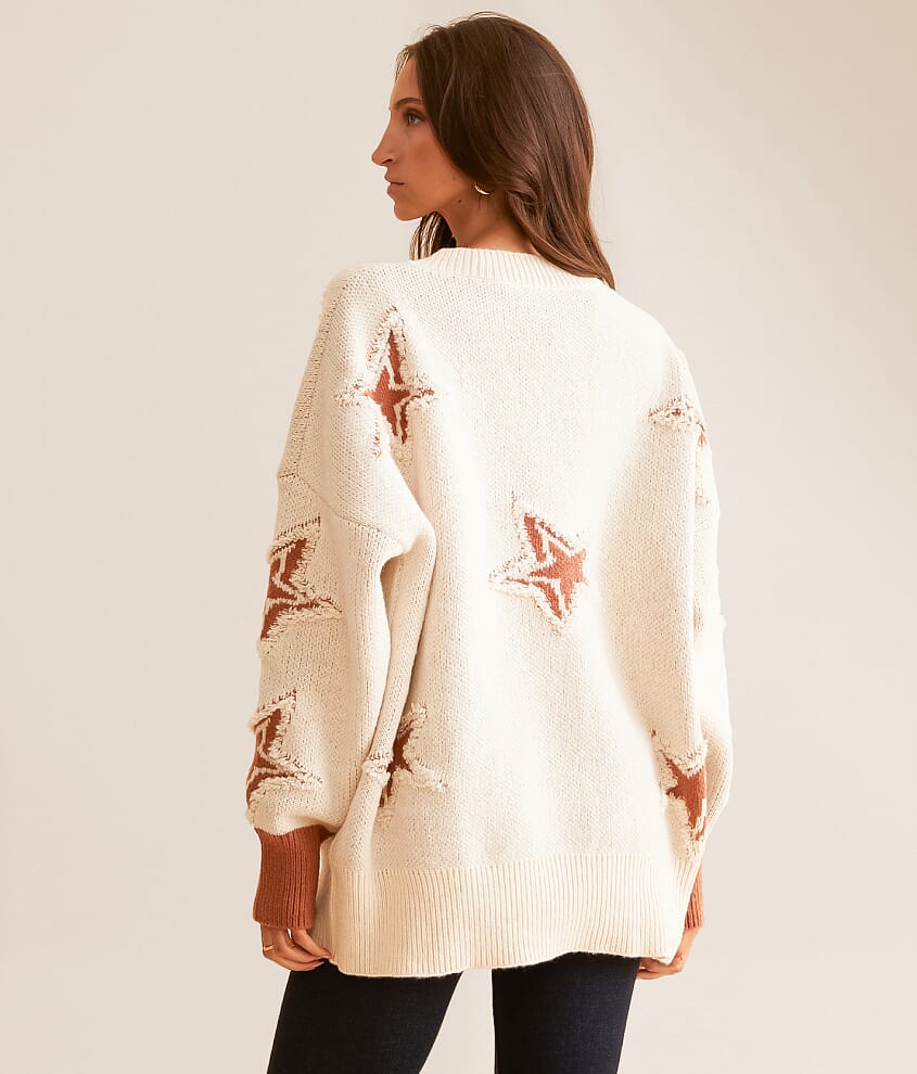 Star Cardigan Sweater