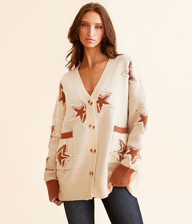 Sadie & Sage Star Cardigan Sweater front view