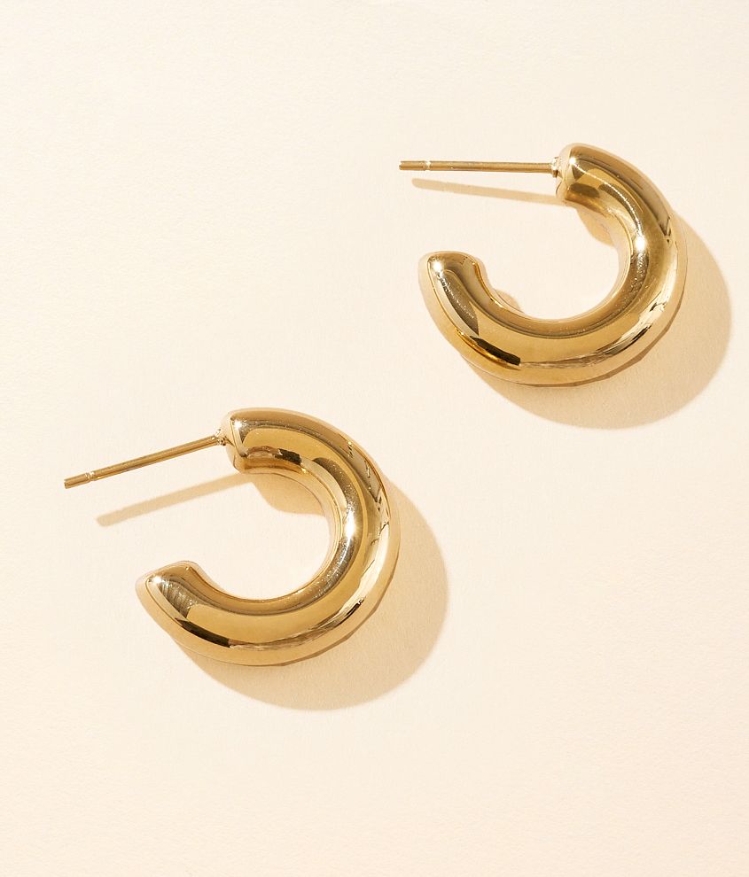 Sahira Jewelry Design Chloe Mini Hoop Earring front view