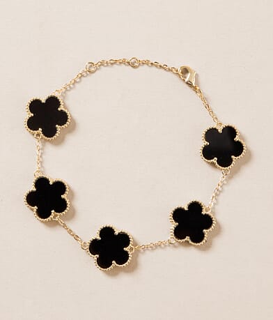 Sahira Jewelry Design Adeline Clover Bracelet front view