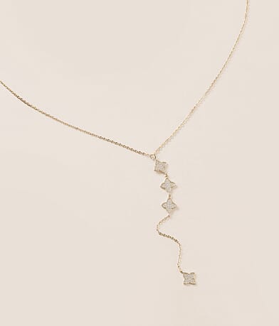 Sahira Jewelry Design Amanda Lariat Necklace front view